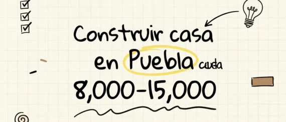 Cuánto cuesta construir una casa en Puebla 2026