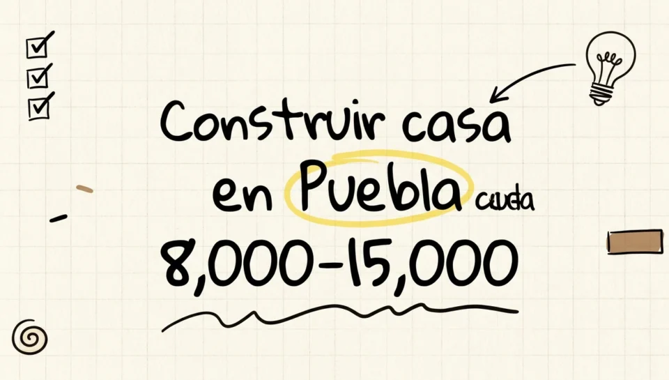 Cuánto cuesta construir una casa en Puebla 2026