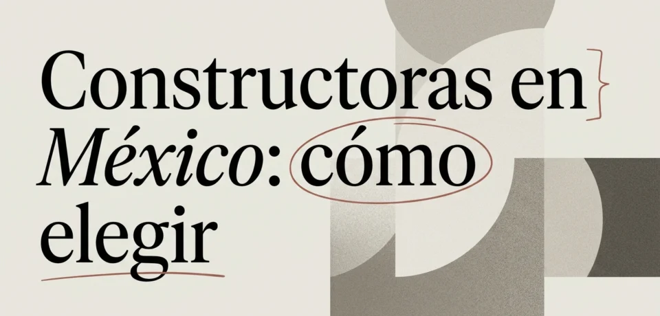 Constructora de casas en México: cómo elegir la mejor